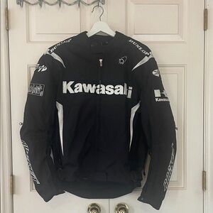 Mens armored motorcycle jackets Kawaski L Joe Rocket